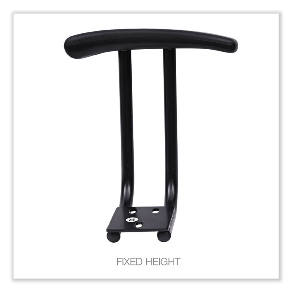 ALERA IN49AKB10B Optional Fixed Height T-Arms for Alera Essentia and Interval Series Chairs, Black, 2/Set