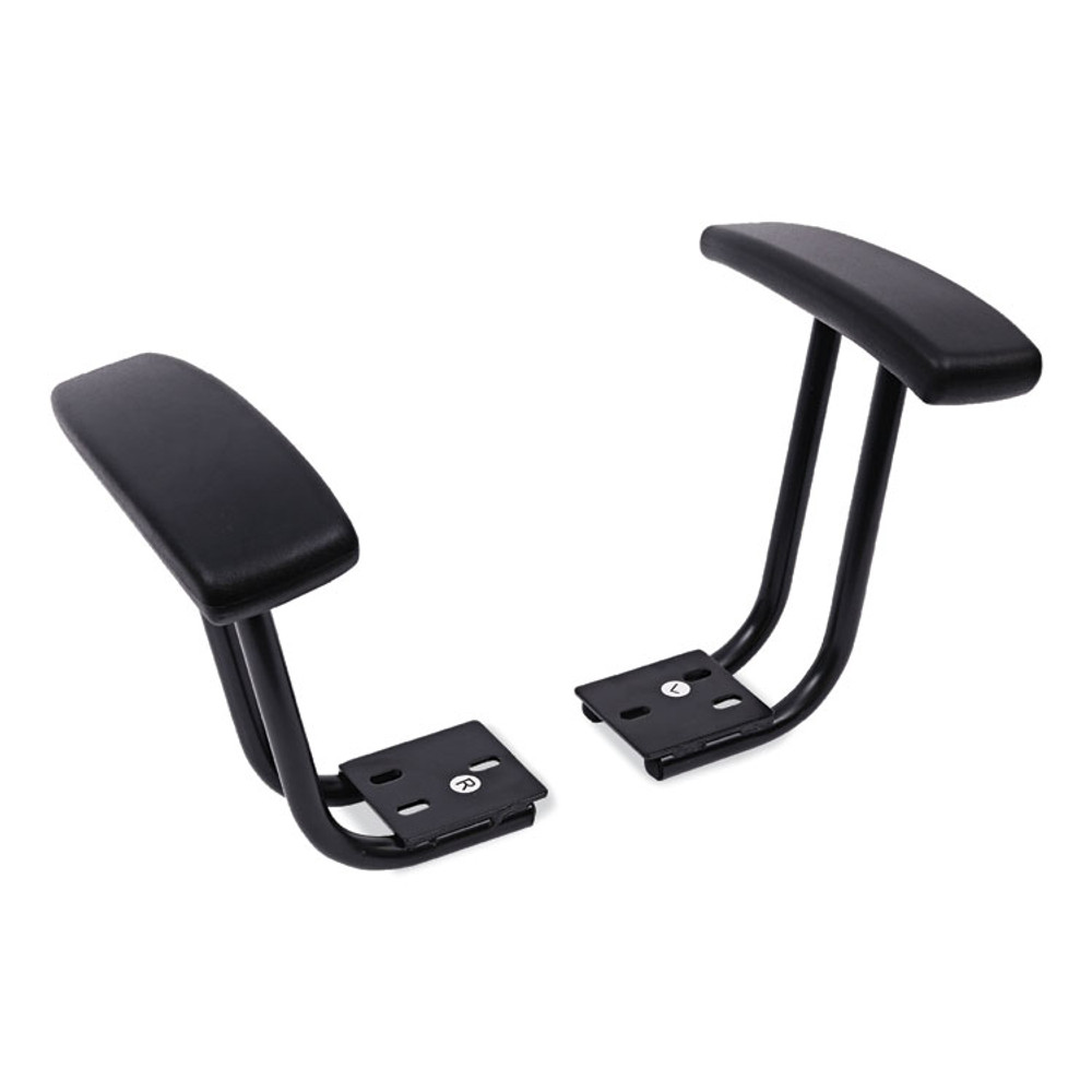 ALERA IN49AKB10B Optional Fixed Height T-Arms for Alera Essentia and Interval Series Chairs, Black, 2/Set