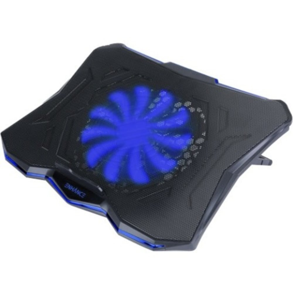 AP GLOBAL INC. ENGXC50100BLWS Enhance Cryogen 5 Laptop Cooling Pad (Blue) - Upto 17in Screen Size Notebook Support - 1 Fan(s) - 800 rpm - 471.3 gal/min - Metal Mesh