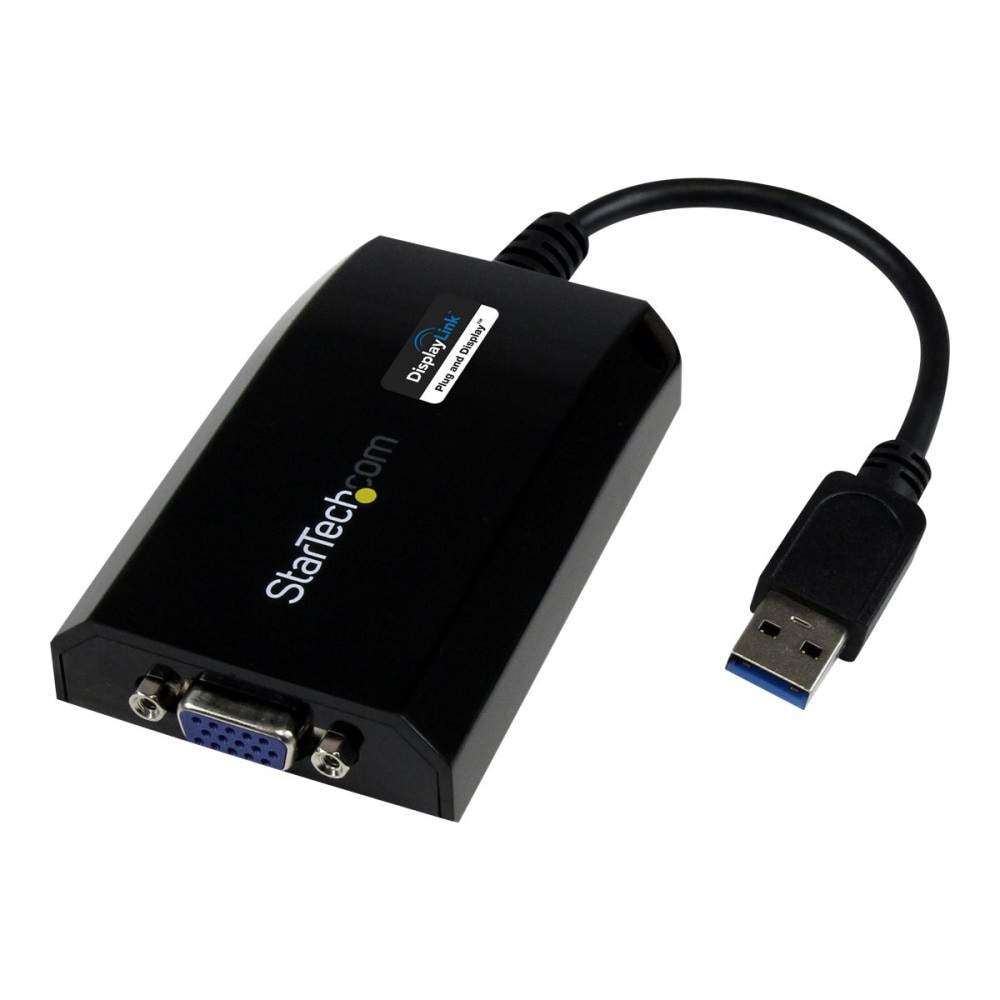 STARTECH.COM USB32VGAPRO  USB 3.0 to VGA External Video Card Multi Monitor Adapter for Mac and PC - 1920x1200 / 1080p - 6.20in USB/VGA Video Cable for Projector, TV, Monitor, Graphics Card, Notebook