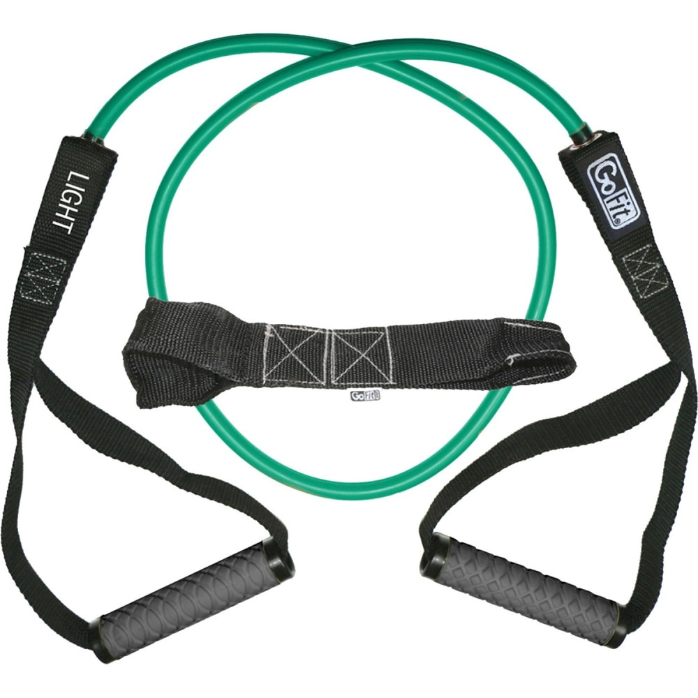 GOFIT L.L.C. GF-4TUB-L(20) GoFit Pro-Grade Power Tubes with Handles (Green/20 Lbs.) - Green - Rubber