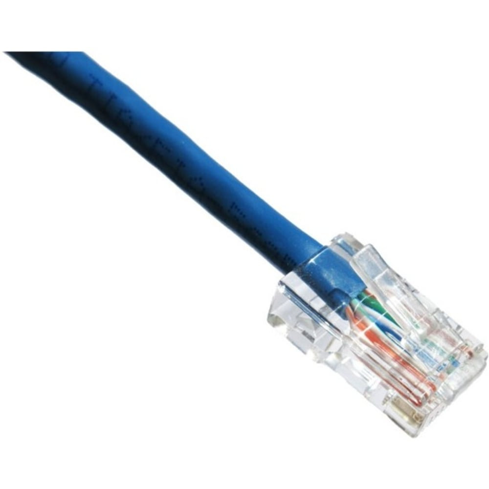 AXIOM MEMORY SOLUTIONS Axiom C5ENB-B100-AX  100FT CAT5E 350mhz Patch Cable Non-Booted (Blue) - Category 5e for Network Device - Patch Cable - 100 ft - 1 x - 1 x - Gold-plated Contacts - Blue