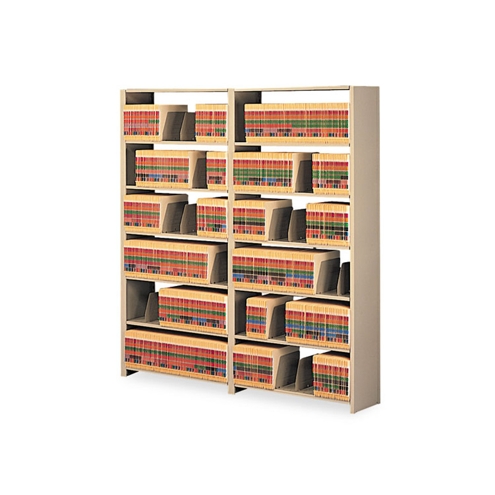 TENNSCO 1288PCSD Snap-Together Steel Seven-Shelf Closed Starter Set, 36w x 12d x 88h, Sand