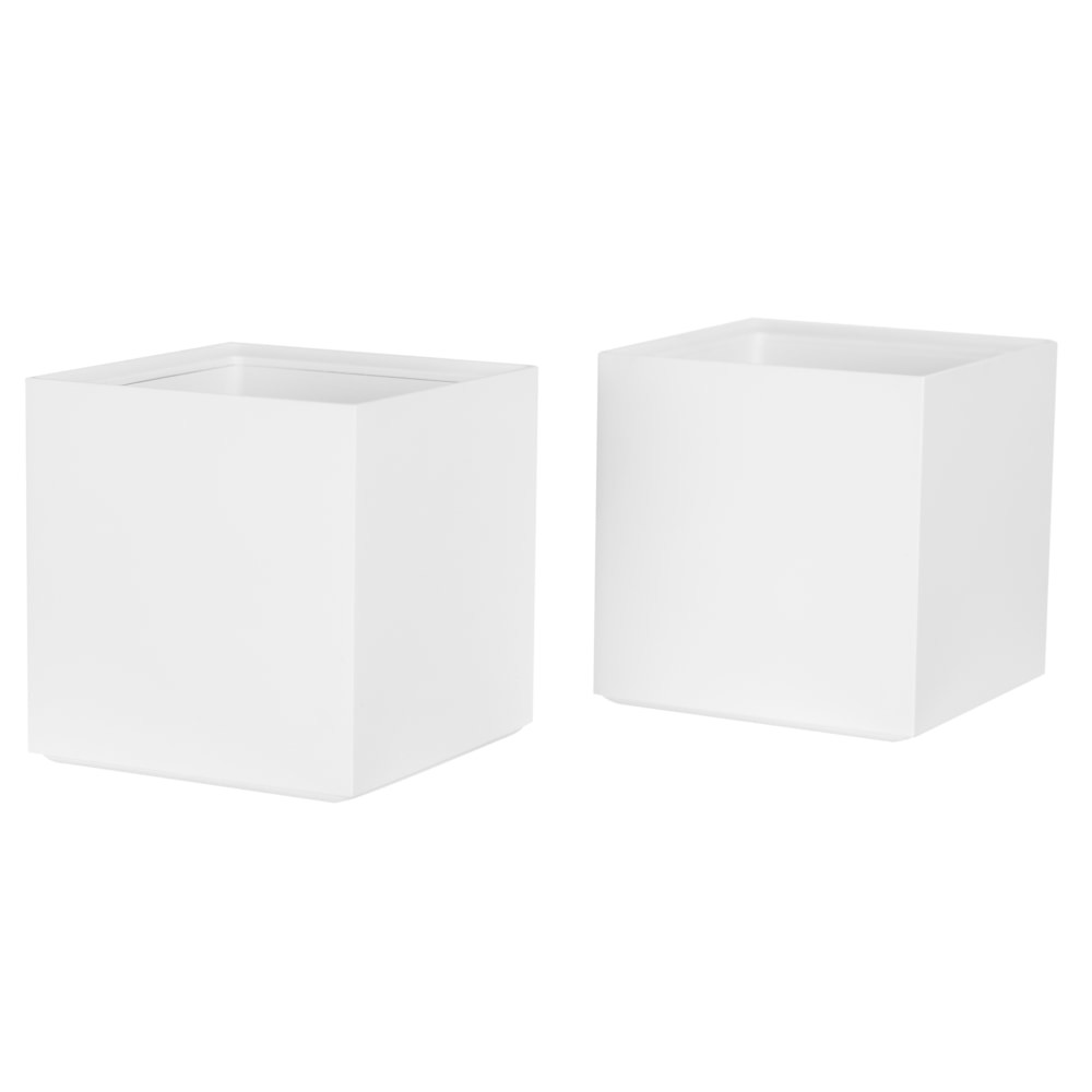 AMAX INCORPORATED KT2-TLCUPKIT-WHT Bostitch Office Konnect Stackable Tall Storage Cups, White, Pack Of 2 Cups