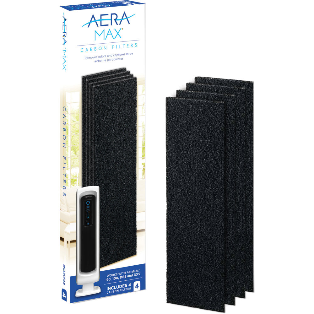 FELLOWES INC. Fellowes 9324001CT  AeraMax Carbon Filters, 4-7/16in x 16-7/16in, Pack Of 16 Filters