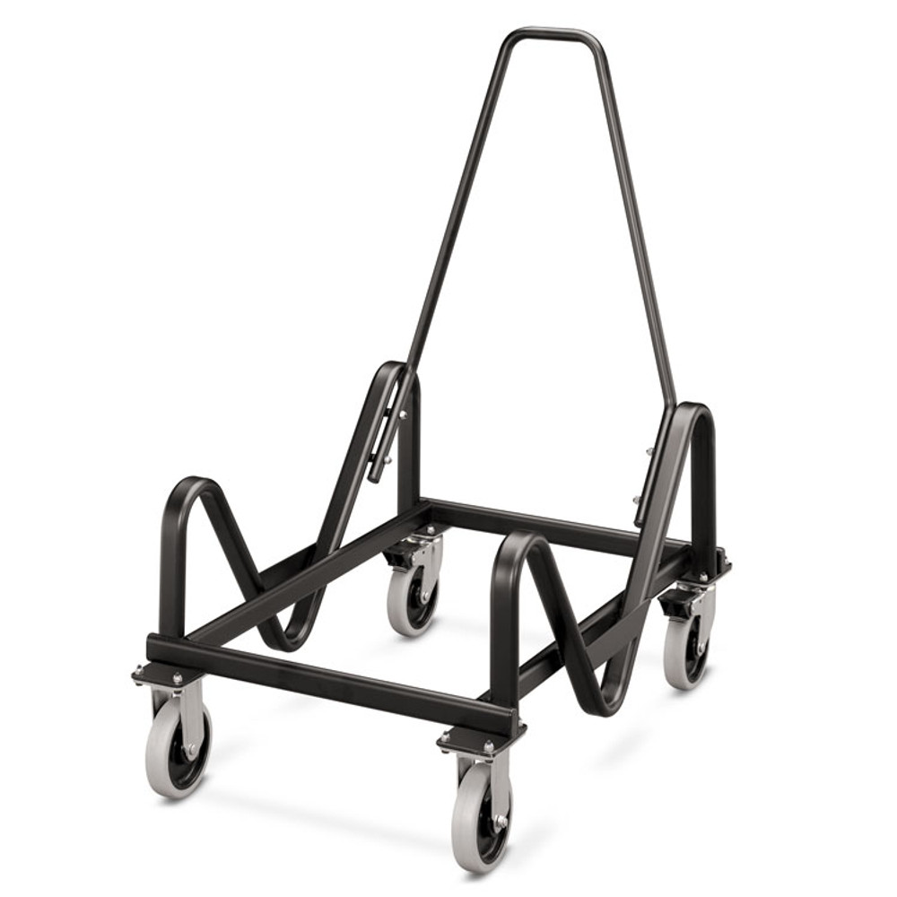 HON COMPANY 4043T Olson Stacker Series Cart, Metal, 21.38" x 35.5" x 37", Black