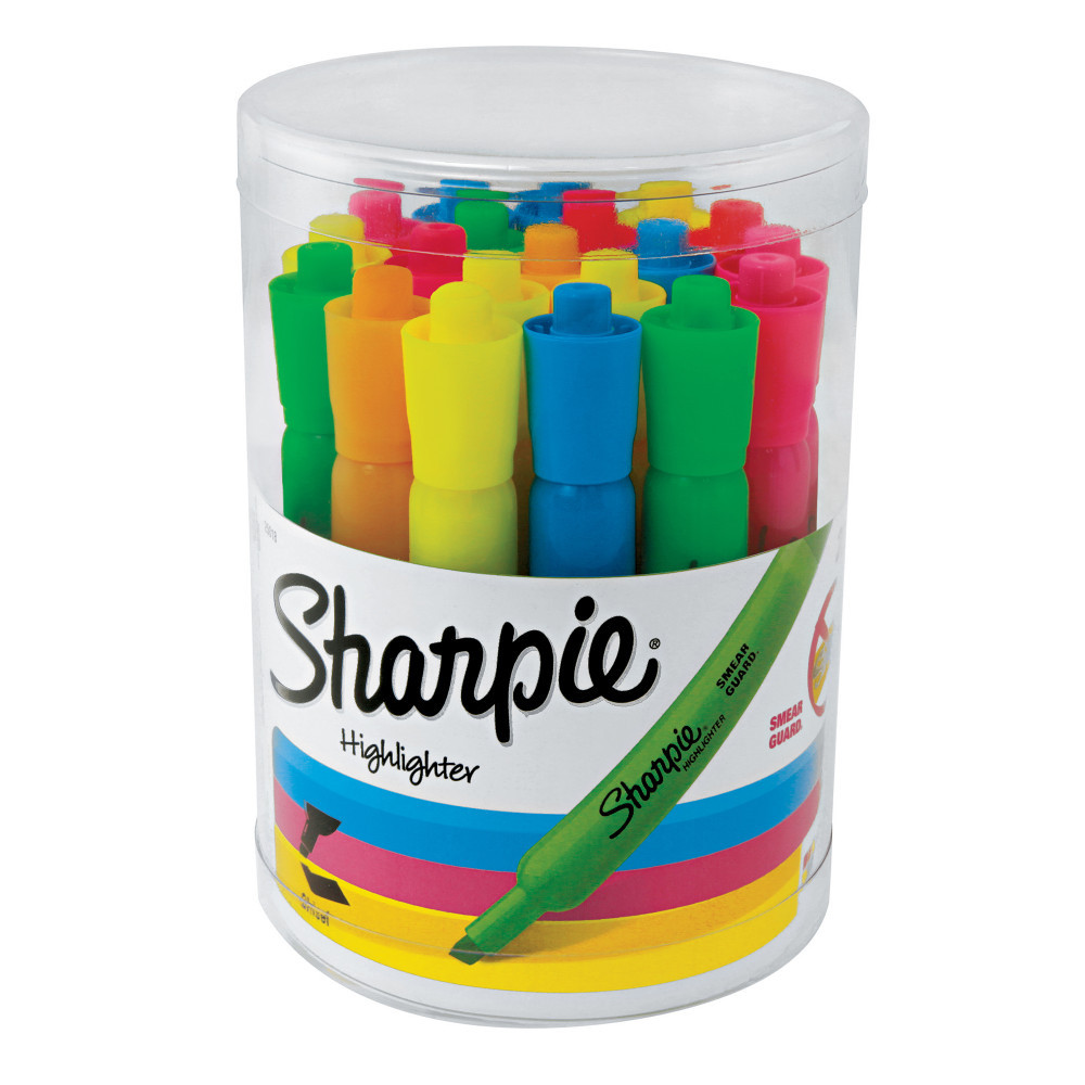 NEWELL BRANDS INC. 25018 Sharpie Accent Tank-Style Highlighters, Assorted Colors, Pack Of 20