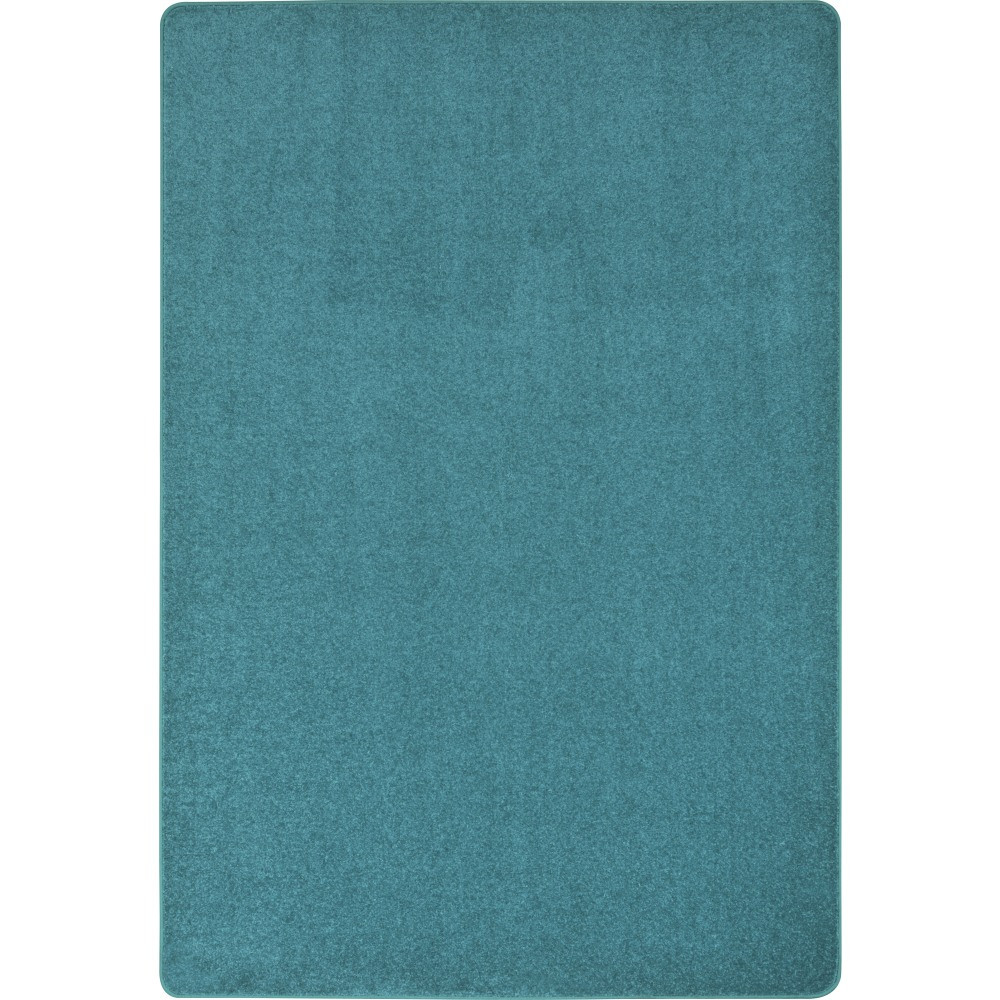 JOY CARPETS & CO. Joy Carpets 80R-05  Kid Essentials Solid Color Rectangle Area Rug, Endurance, 12ft x 6ft, Mint