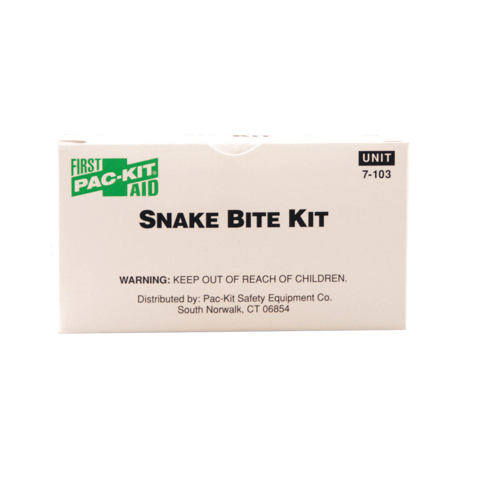 PAC KIT SAFETY EQUIPMENT CO. 579-7103 Snake Bite Kits, 11 Pieces, Plastic