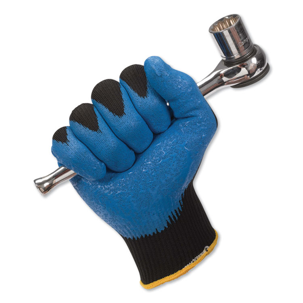 SMITH AND WESSON KleenGuard™ 40227 G40 Foam Nitrile Coated Gloves, 240 mm Length, Large/Size 9, Blue, 12 Pairs