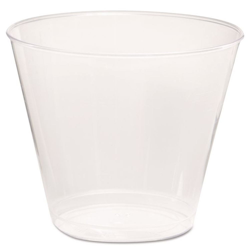 WNA, INC. T5S Comet Plastic Tumbler, Squat, 5 oz, Clear, 50/Pack, 20 Packs/Carton