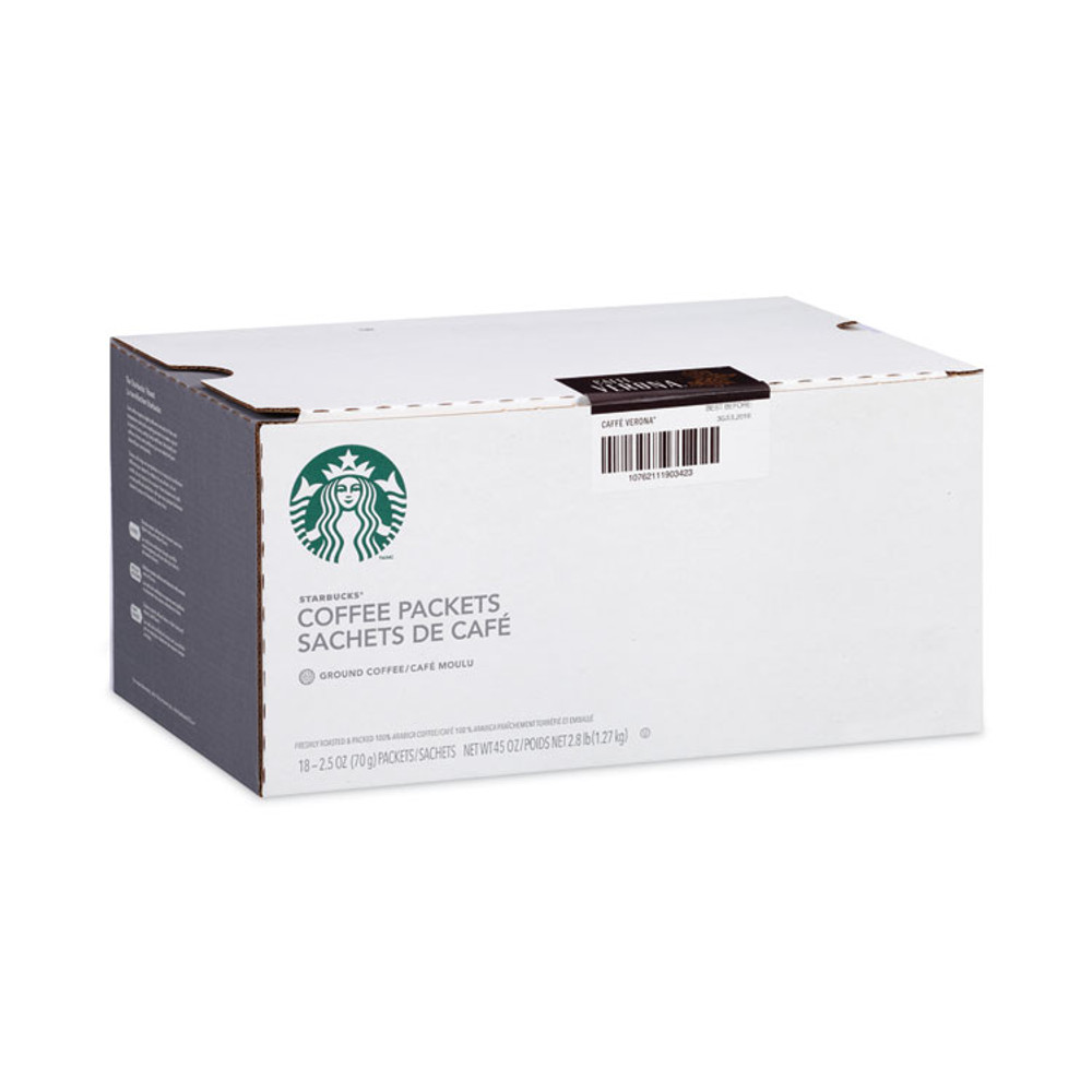 STARBUCKS COFFEE COMPANY 11018192CT Coffee, Caffe Verona, 2.7 oz Packet, 72/Carton