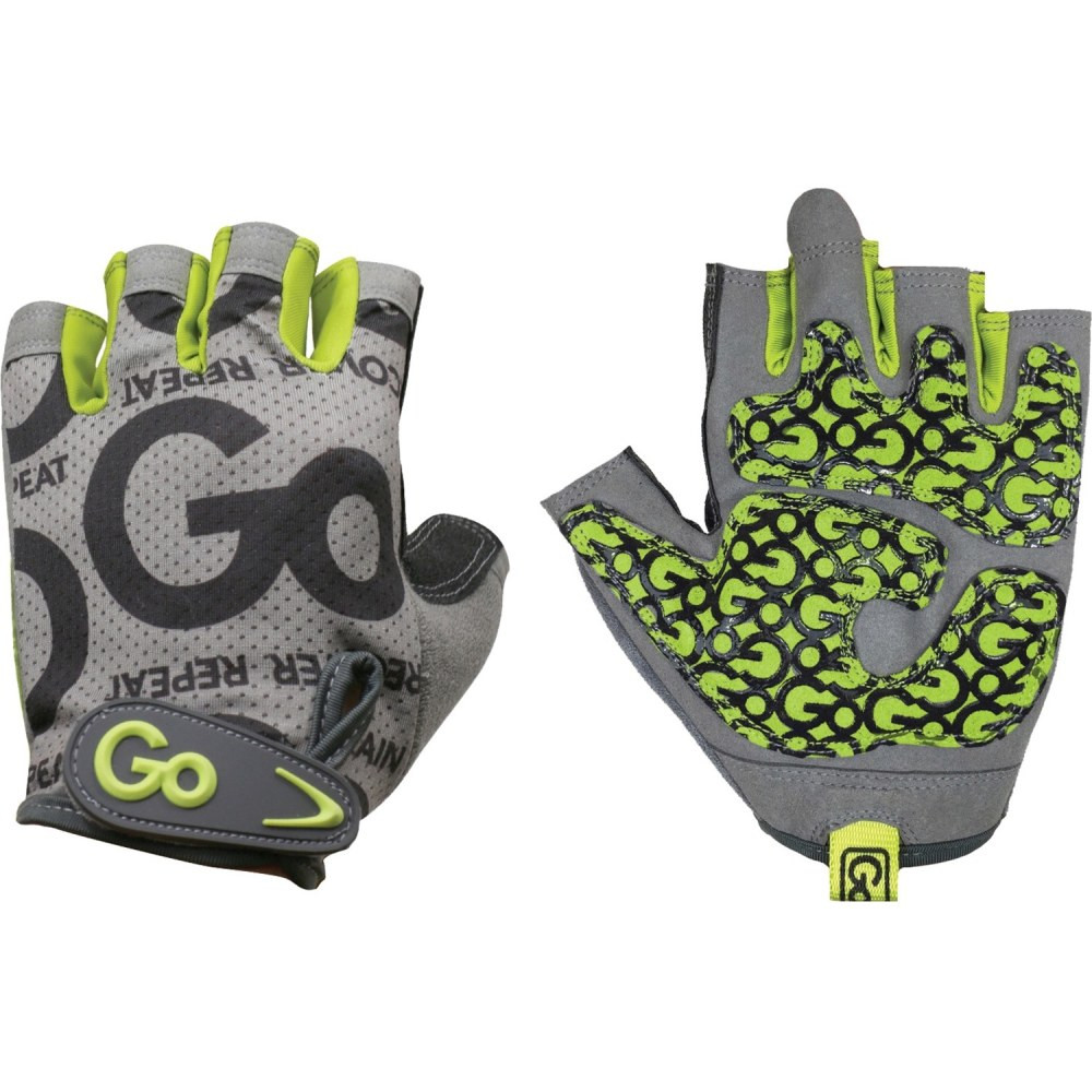 GOFIT L.L.C. GoFit GF-WGTC-S/GR  Womens Pro Trainer Gloves - Hand, Abrasion, Chemical Protection - Small Size - Synthetic Leather Palm, Jersey Back