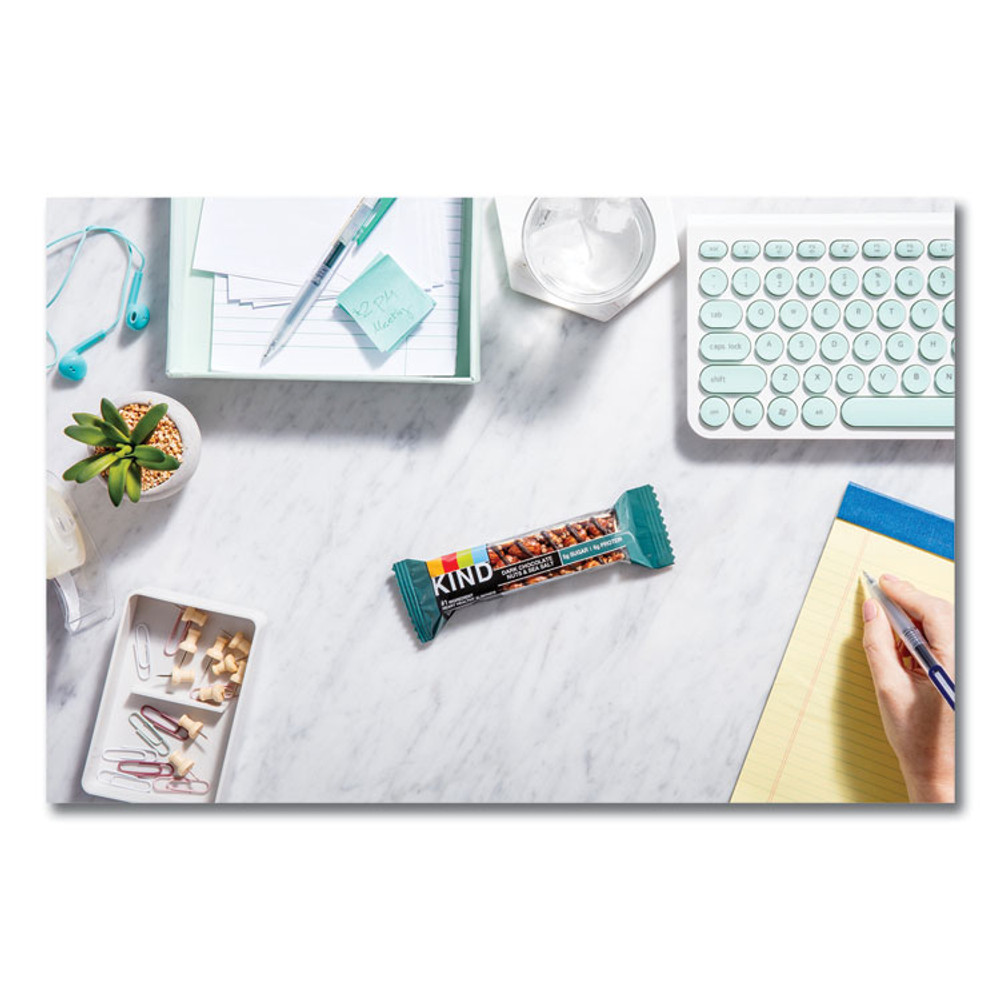 KIND LLC 17851 Nuts and Spices Bar, Dark Chocolate Nuts and Sea Salt, 1.4 oz, 12/Box