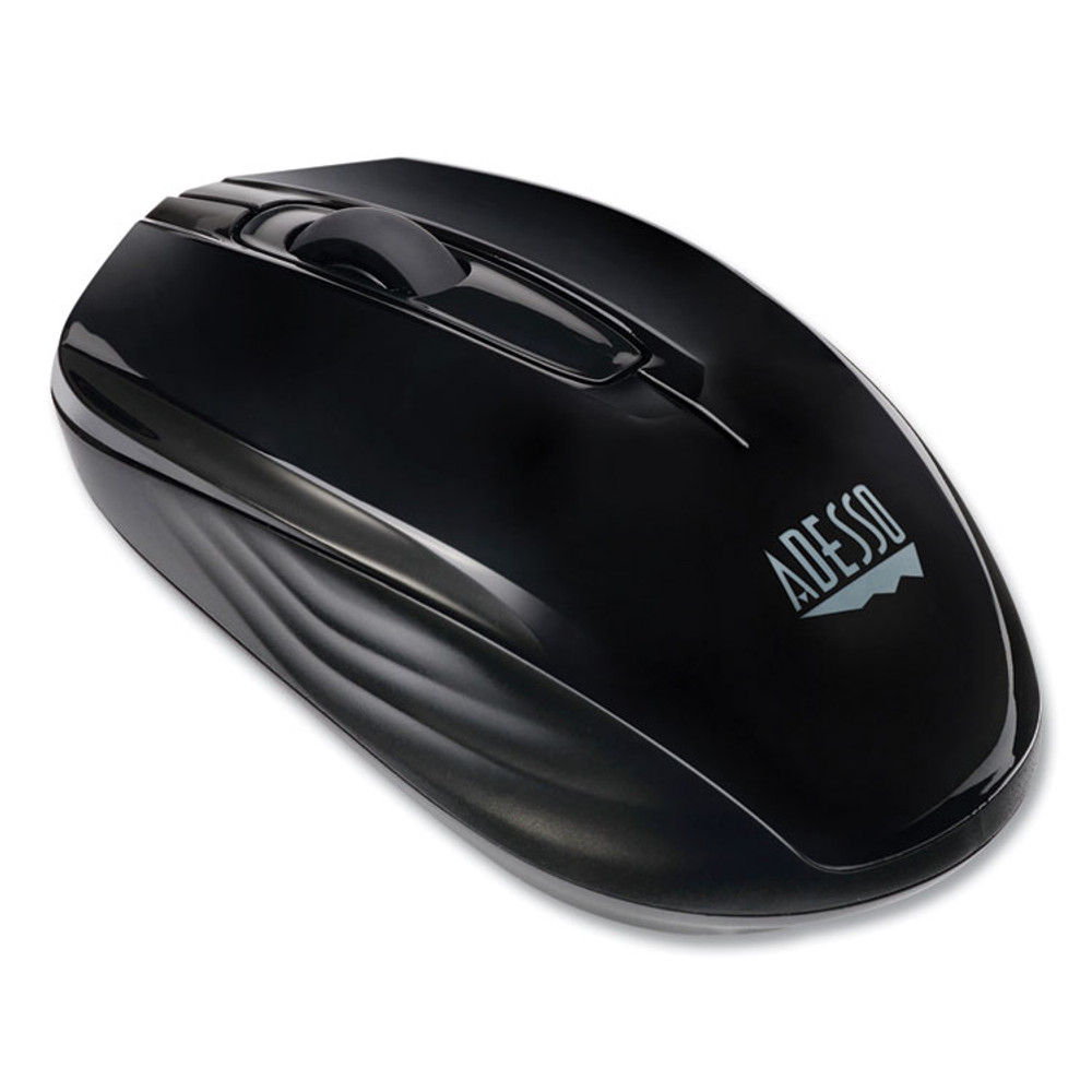 ADESSO INC IMOUSES50B iMouse S50 Wireless Mini Mouse, 2.4 GHz Frequency/33 ft Wireless Range, Left/Right Hand Use, Black