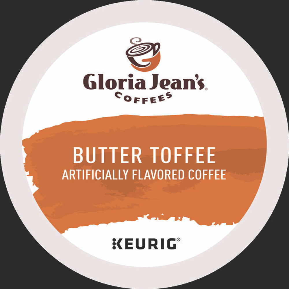 KEURIG DR PEPPER Gloria Jean's® 60051-012 Butter Toffee Coffee K-Cups, 24/Box