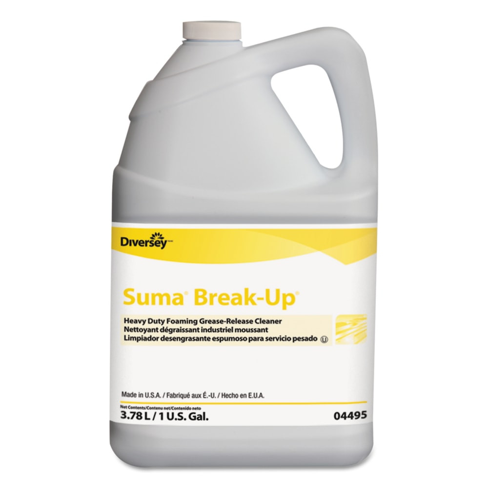 SEALED AIR CORPORATION DVO904495 Diversey Suma Break-Up Heavy-Duty Foaming Grease-Release Cleaner, Unscented, 128 Oz Bottle, Case Of 4