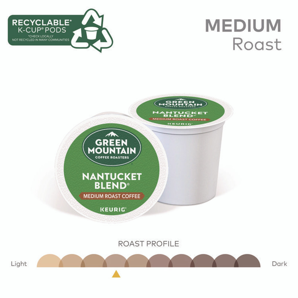 KEURIG DR PEPPER Green Mountain Coffee® 6663CT Nantucket Blend Coffee K-Cups, 96/Carton