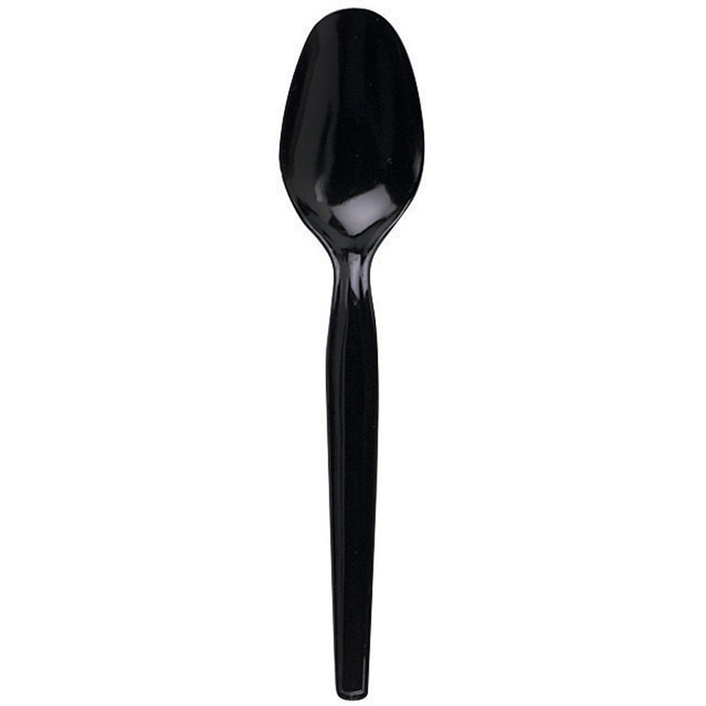 DIXIE FOODS TM517 Dixie Polystyrene Spoons, Black, Pack Of 1,000