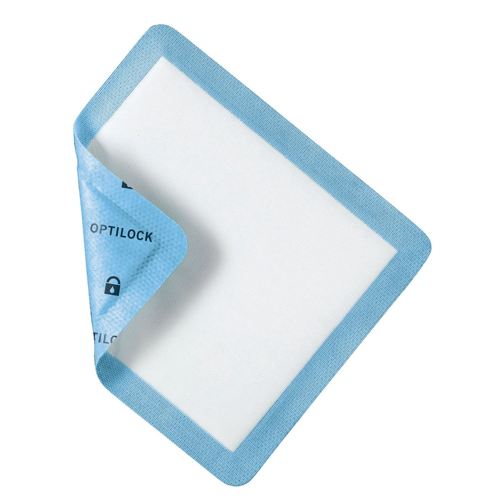MEDLINE INDUSTRIES, INC. MSC6455EP OptiLock Nonadhesive Dressings, 5in x 5 1/2in, Blue, Box Of 10, Case Of 10 Boxes