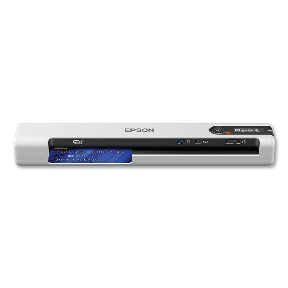 EPSON AMERICA, INC. B11B253202 DS-80W Wireless Portable Document Scanner, 600 dpi Optical Resolution, 1-Sheet Auto Document Feeder