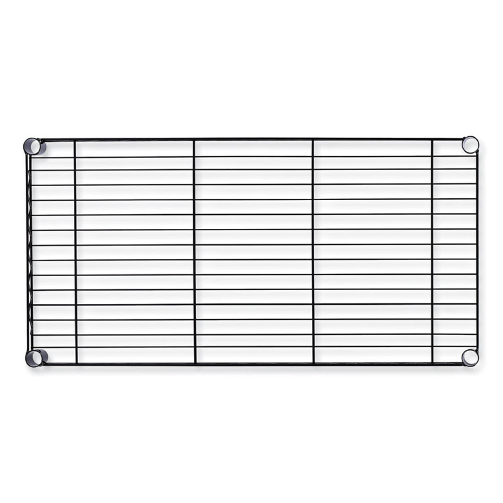 ALERA GR363618BL Wire Shelving Garment Rack, 30 Garments, 36w x 18d x 75h, Black