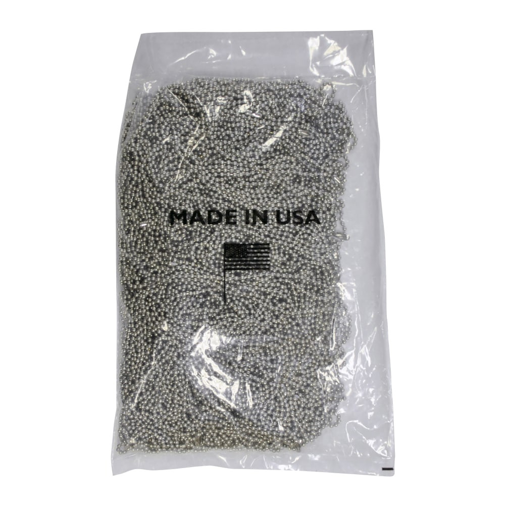 BMC CORP. 00099 Ball Chain Dog Tag Chains, 30in, Silver, Pack Of 100