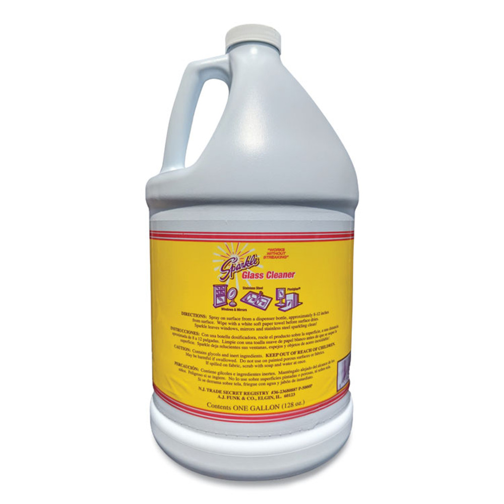 A.J. FUNK AND CO Sparkle 20500 Glass Cleaner, 1 gal Bottle Refill