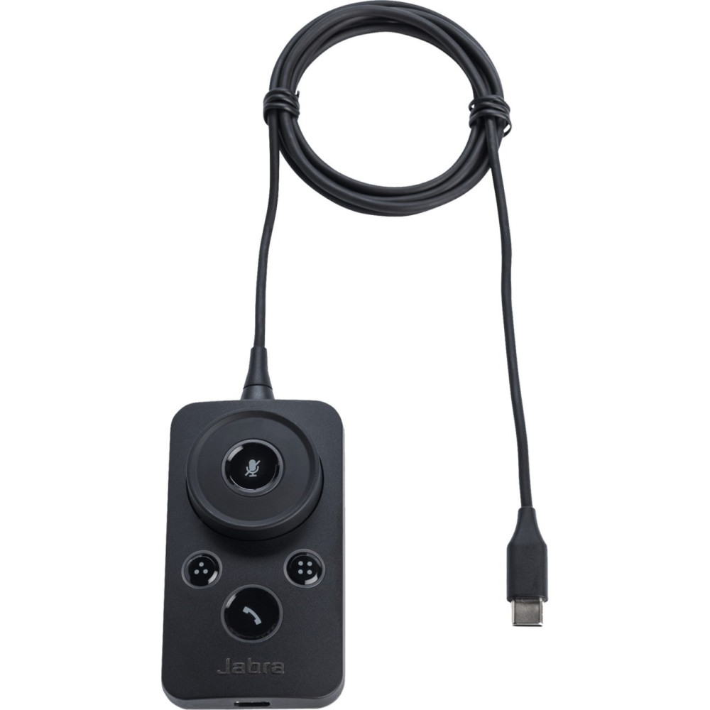 <p>Control unit for Jabra Engage corded headsets. Enables easy call control with adjust volume, mute, speed dial, answer and end call functionality. Stay-flat design. USB-C connectivity.</p>