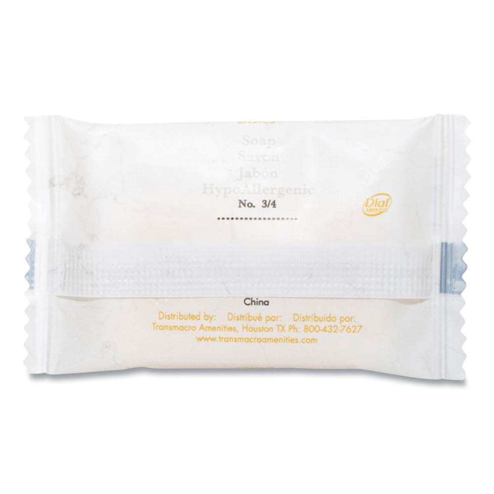 TRANSMACRO AMENITIES Dial® 06009A Cleansing Soap, Pleasant Scent, # 3/4, 1,000/Carton
