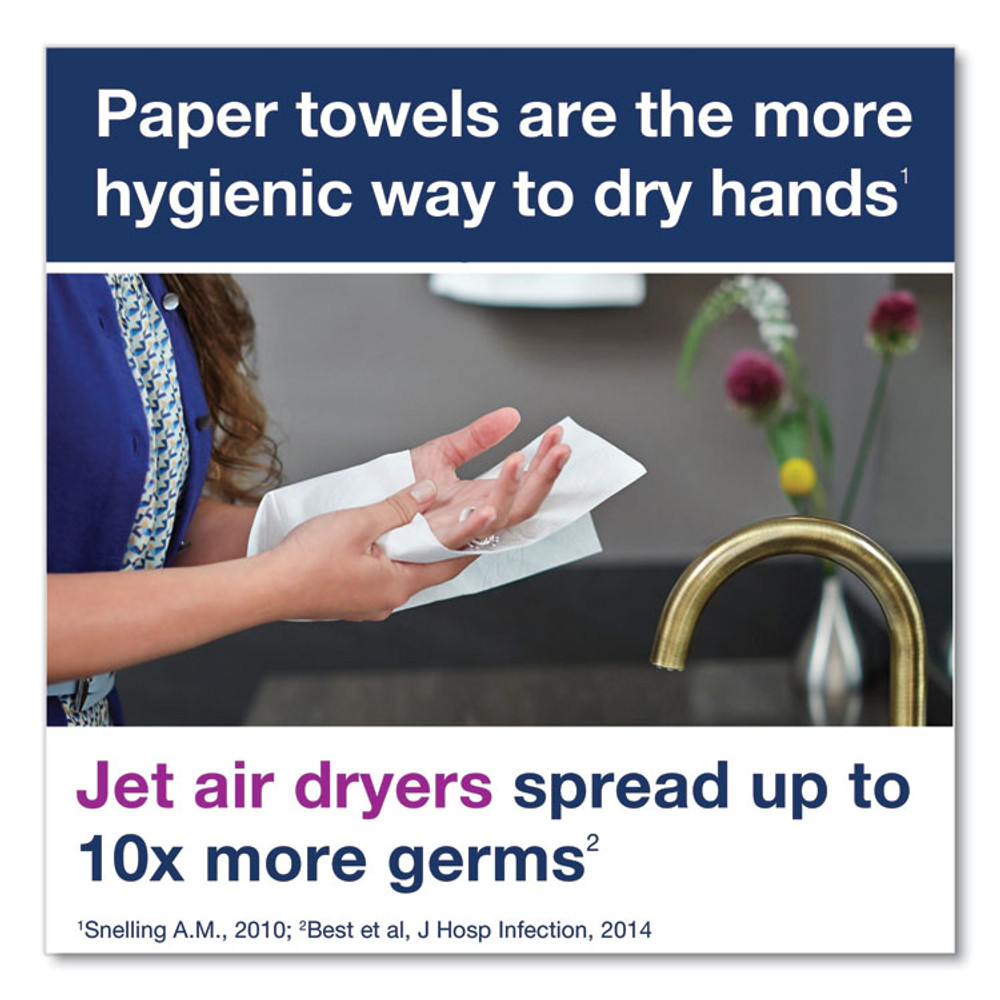 SCA TISSUE Tork® 552530 PeakServe Continuous Hand Towel Dispenser, 14.44 x 3.97 x 19.3, White