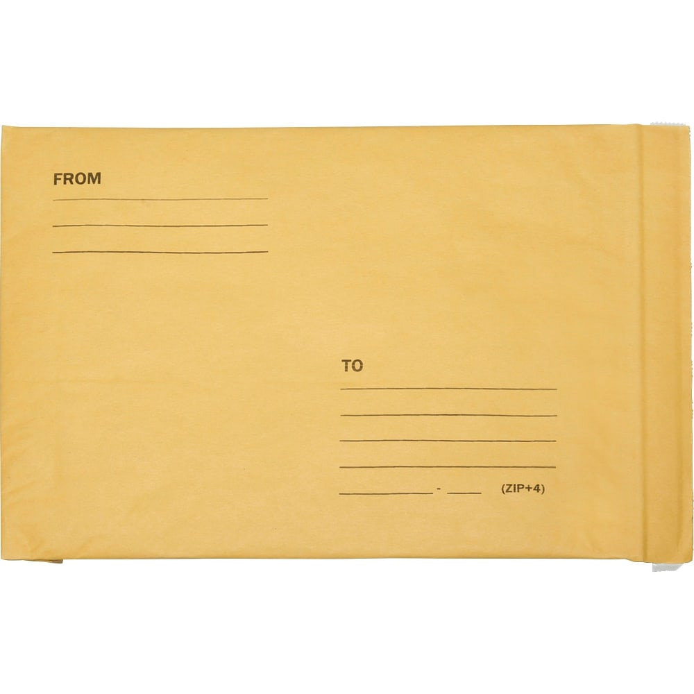 NATIONAL INDUSTRIES FOR THE BLIND 1179872 SKILCRAFT Kraft Lightweight Cushioned Mailers, 9 1/2in x 14 1/2in, Kraft, Pack Of 100 (AbilityOne 8105-00-117-9872)