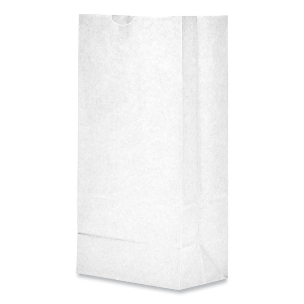 ROSS & WALLACE PAPER PRODUCTS, INC. GW8-500 Grocery Paper Bags, 8# Size, 35# Basis Weight, 6" x 3.88" x 12.5", White, 500/Bundle