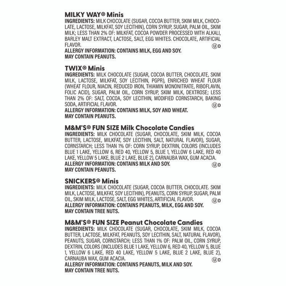 MARS, INC. 22000016 Minis Mix Variety Pack, 62.6 oz Bag