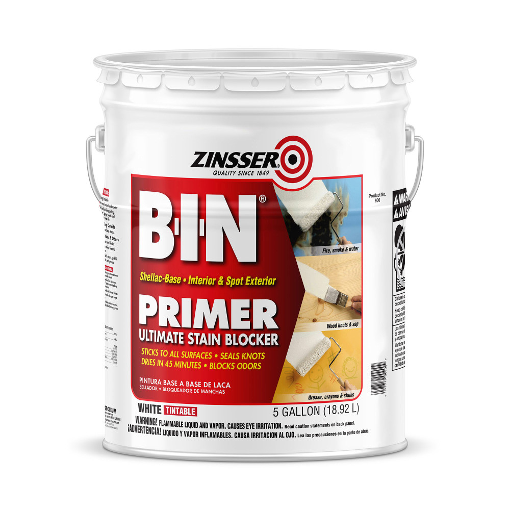 ZINSSER CO. INC. 900 Zinsser BIN Shellac Primer, 5 Gallons