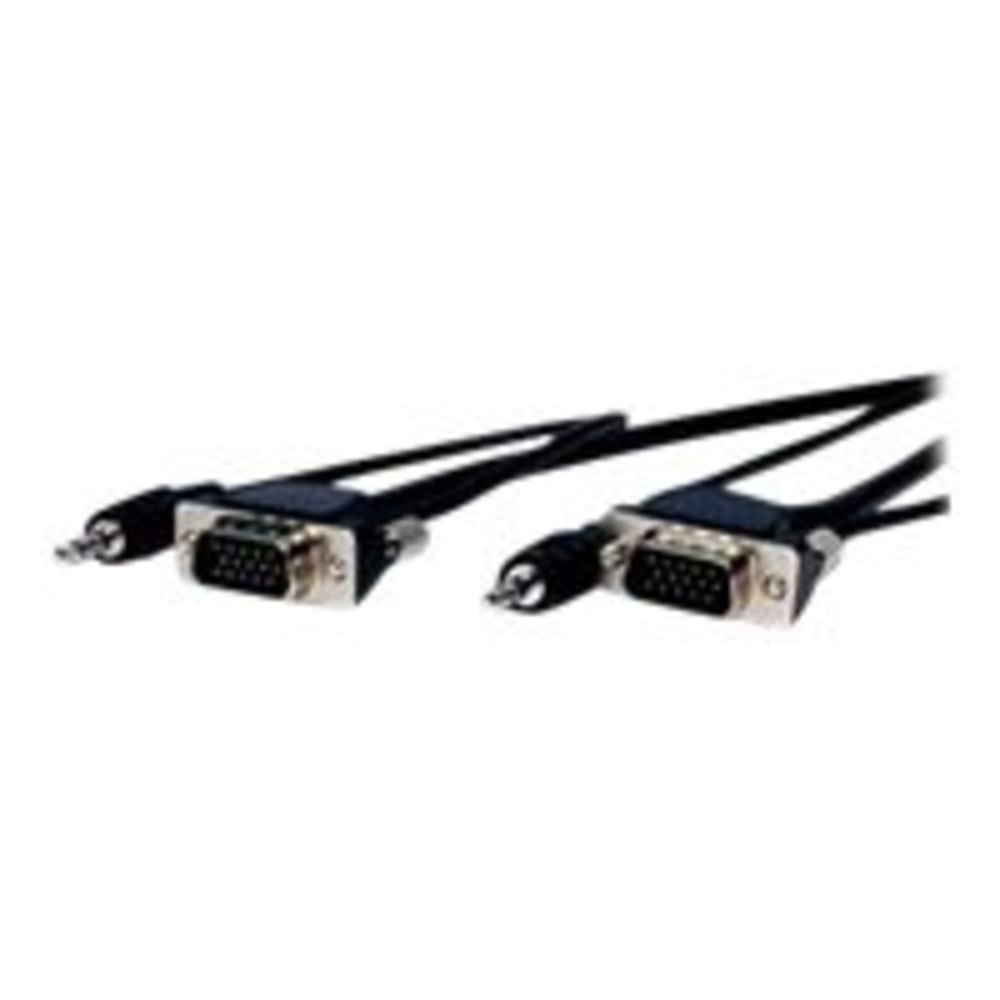 VCOM INTERNATIONAL MULTI MEDIA Comprehensive MVGA15P-P-3HR/A  Pro AV/IT Series Micro VGA HD15 Plug-To-Plug With Audio Cable, 3ft