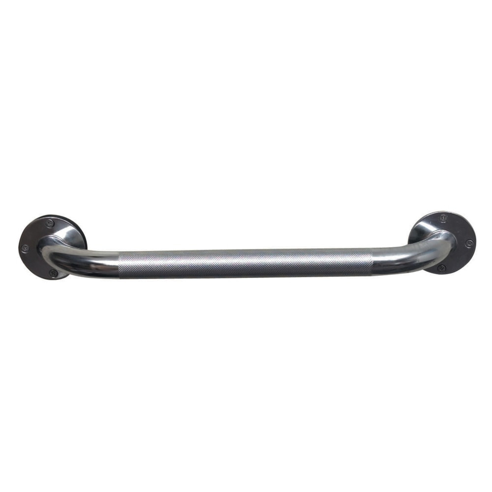 MABIS HEALTHCARE, INC. 521-1530-0618 DMI Textured Steel Bath And Shower Grab Bar, 18inH x 2inW x 3inD, Silver