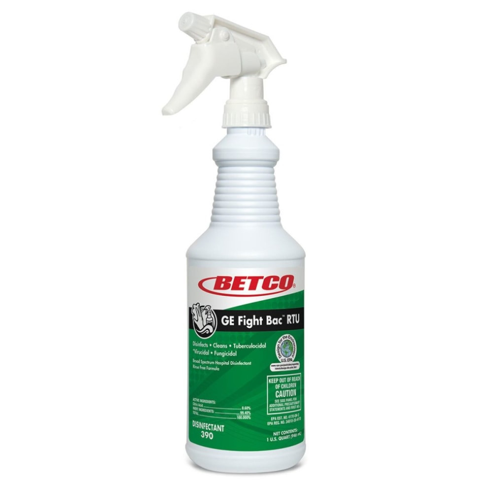 BETCO CORPORATION Betco 3901200EA  Fight-Bac RTU Disinfectant, Fresh Scent, 32 Oz