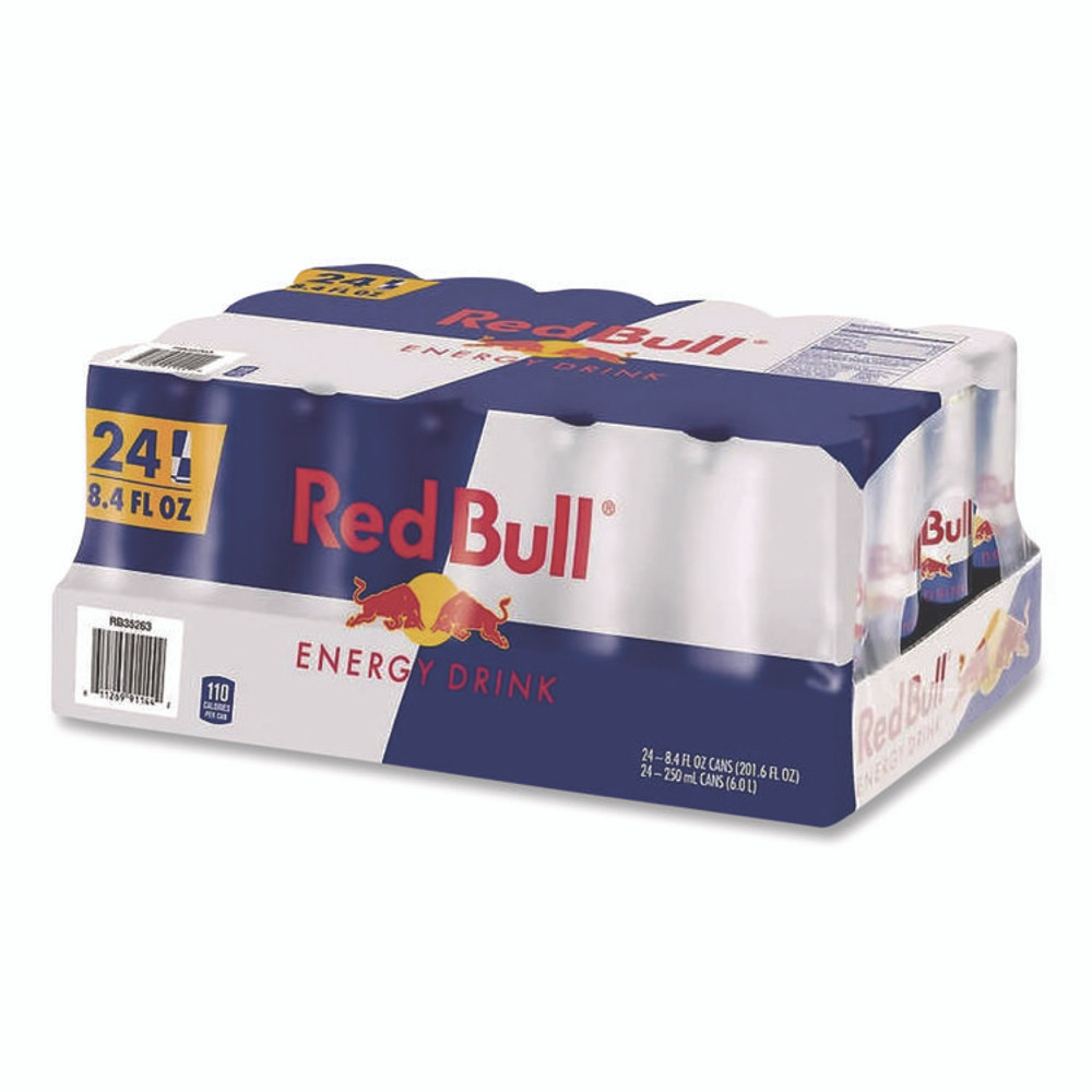 RED BULL GMBH 99124 Energy Drink, Original Flavor, 8.4 oz Can, 24/Carton