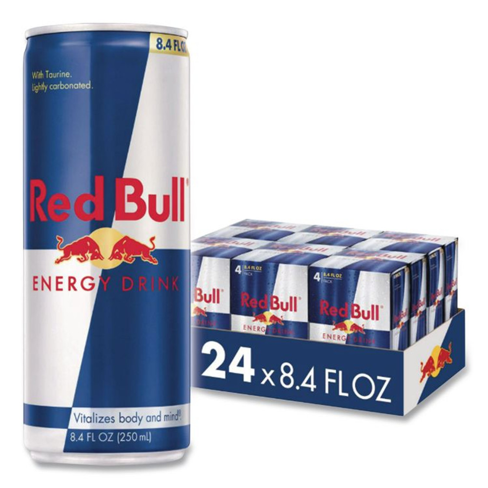 RED BULL GMBH 99124 Energy Drink, Original Flavor, 8.4 oz Can, 24/Carton