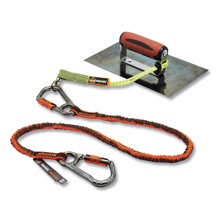 TENACIOUS HOLDINGS, INC. ergodyne® 19654 Squids 3184 Concrete Finisher + Mason Tool Tethering Kit, Assorted Max Working Capacities, Lengths and Colors