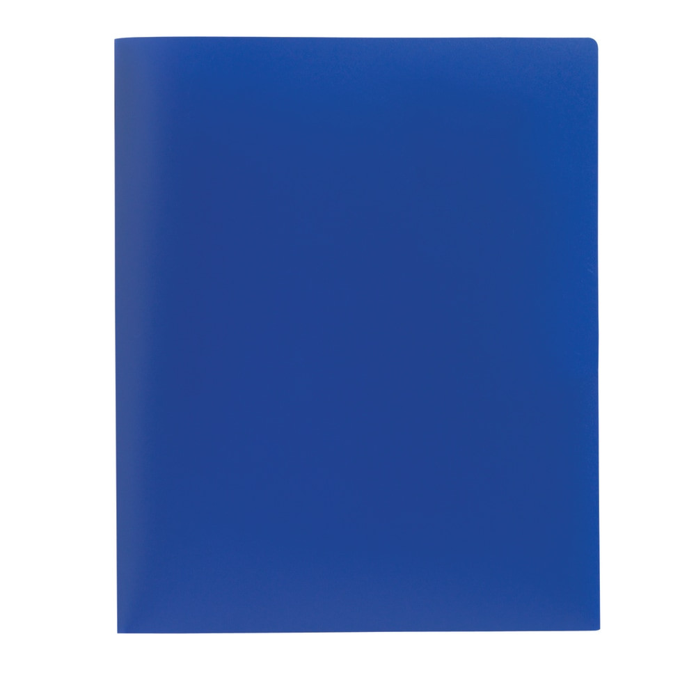 OFFICE DEPOT 77613  Brand Poly 2-Pocket Portfolio, Blue