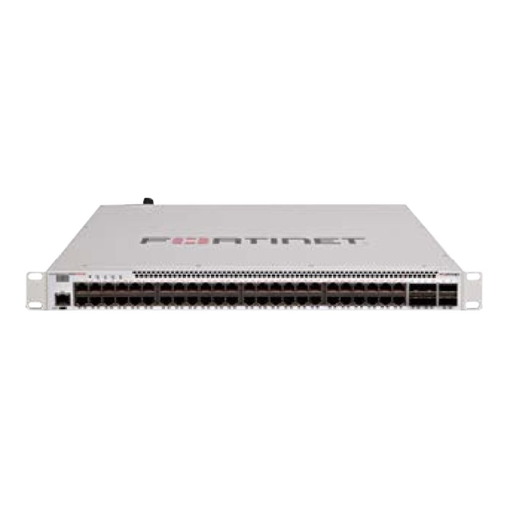 GEORGIA PEACH PRODUCTS, INC. Fortinet FS-548D-FPOE  FortiSwitch 548D-FPOE Ethernet Switch - 48 Ports - Manageable - Gigabit Ethernet, 10 Gigabit Ethernet, 40 Gigabit Ethernet - 10/100/1000Base-TX, 10GBase-X, 40GBase-X - 2 Layer Supported - Power Supp