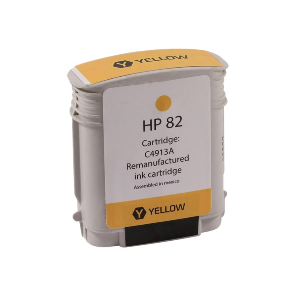 CLOVER TECHNOLOGIES GROUP, LLC Clover Imaging Group WH82Y  Wide Format - 69 ml - High Yield - yellow - compatible - box - remanufactured - ink cartridge (alternative for: HP 82) - for HP DesignJet 111, 510, 510ps