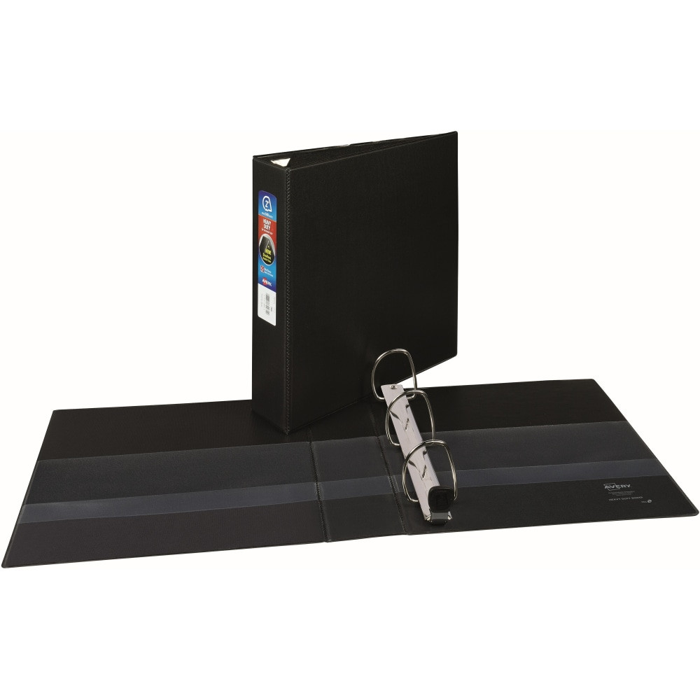 AVERY PRODUCTS CORPORATION Avery 79982  Heavy-Duty 3-Ring Binder With Locking One-Touch EZD Rings, 2in D-Rings, Black