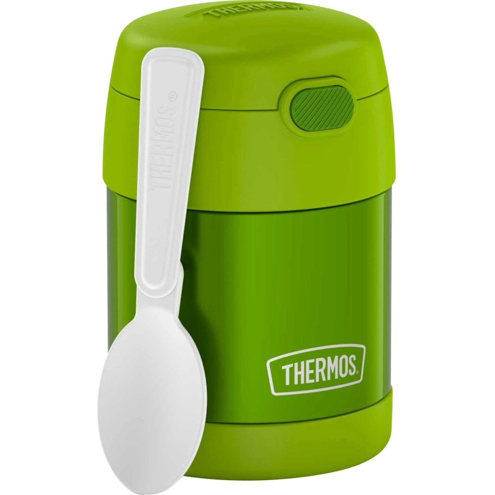 KING-SEELEY THERMOS/THERMOS Thermos F3100LM6  FUNtainer Stainless Steel Food Jar 10Oz - Food Storage - Dishwasher Safe - Lime - Stainless Steel Body