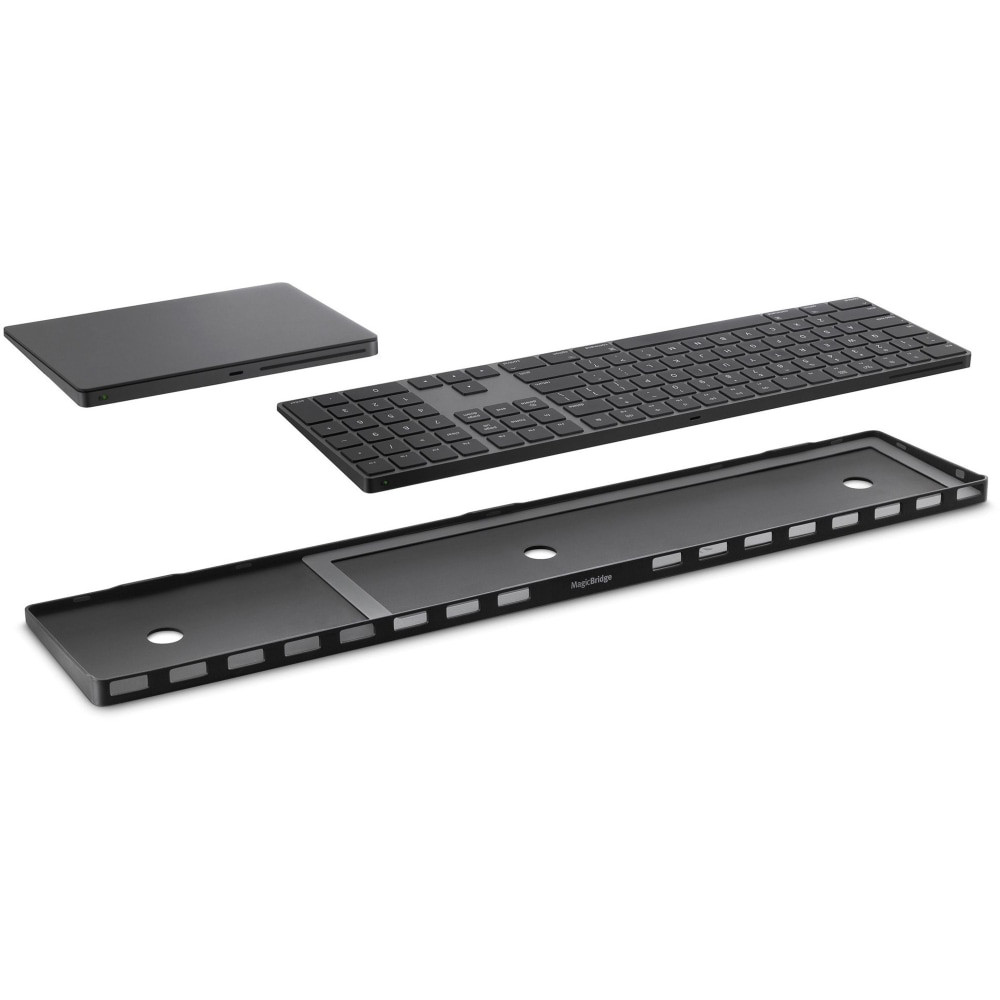 TWELVE SOUTH LLC 12-2025 Twelve South MagicBridge Keyboard/Trackpad Holder - 24in x 5in x - Polycarbonate, Silicone - 1 - Black