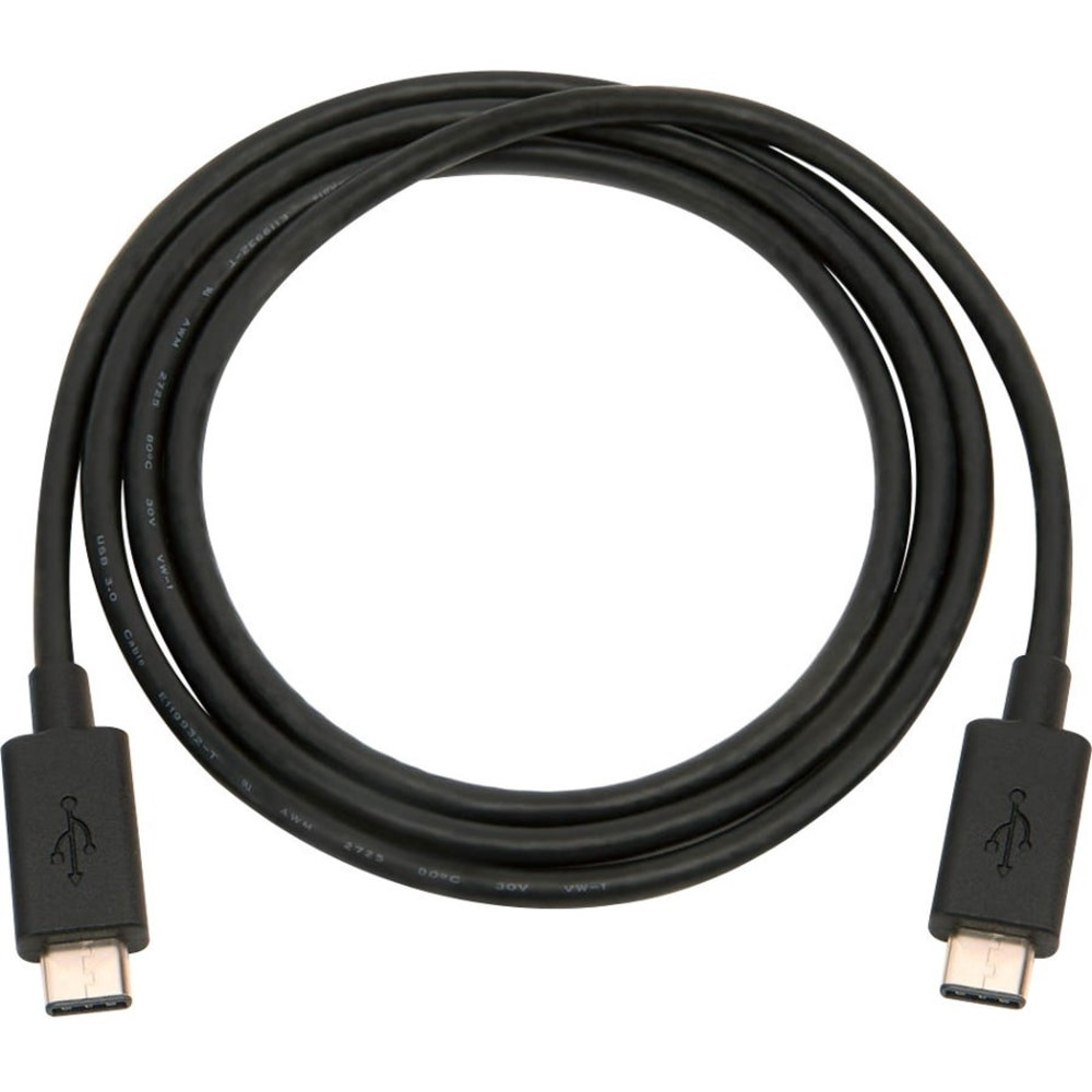 GRIFFIN TECHNOLOGY, INC. GC41634 Griffin USB-C to USB-C Cable - 3FT - Black - Griffin USB-C to USB-C Cable - 3FT - Black