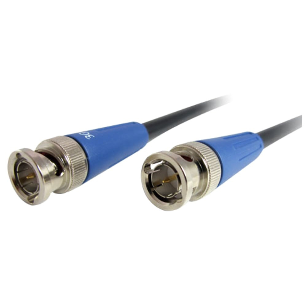 These broadcast quality Pro AV/IT series cables supports SDI, HD-SDI and 3G-SDI and meet all requirements for 3 Gbps signal/ data serial interface transmission. Constructed with a specially formulated digital ready heavy duty 18 Awg RG6 cable that is 100% shielded and terminated with true 75 Ohm nickel over brass BNC connectors for proper impedance and minimal signal reflection.   Supports majority video devices and offers intense video quality  Features BNC cable type