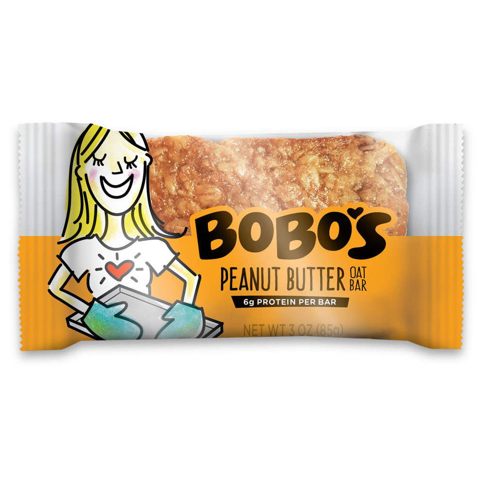 SIMPLY DELICIOUS, INC. Bobo's 109-D-CS BoBos Oat Bars Peanut Butter, 3.5 Oz, Box of 48 Bars